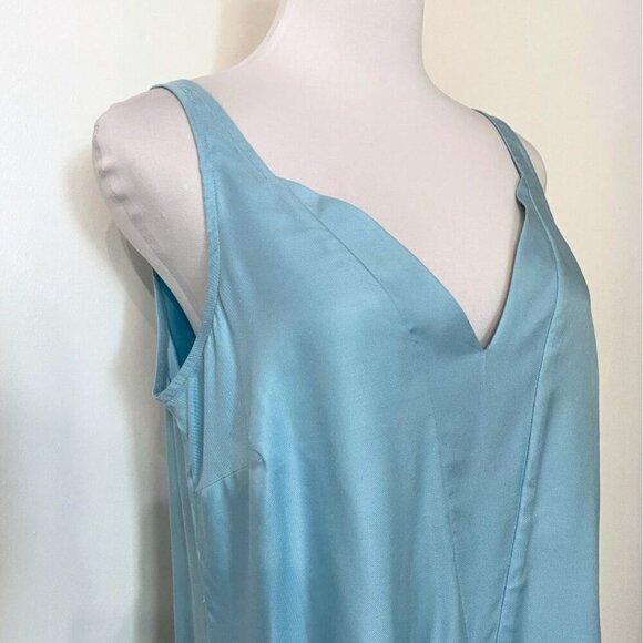 NWOT TED BAKER THE RUBIEZ DOUBLE LAYER EFFECT SLEEVELESS TOP IN SKY-BLUE - M (2) - Picture 5 of 9